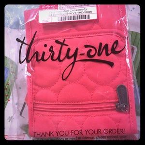 Vary you mini crossbody purse by thirty one NEW
